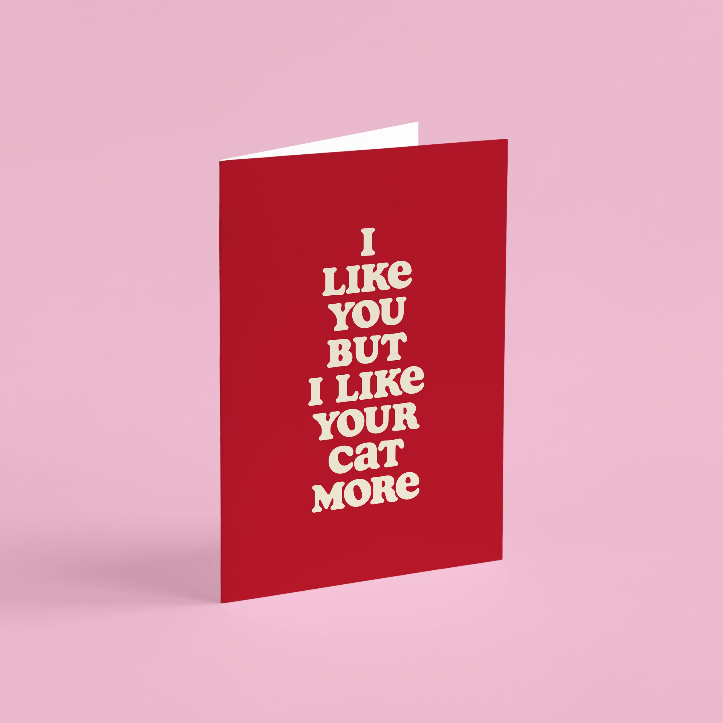 Funny Cat Lovers Valentine's/Anniversary Card