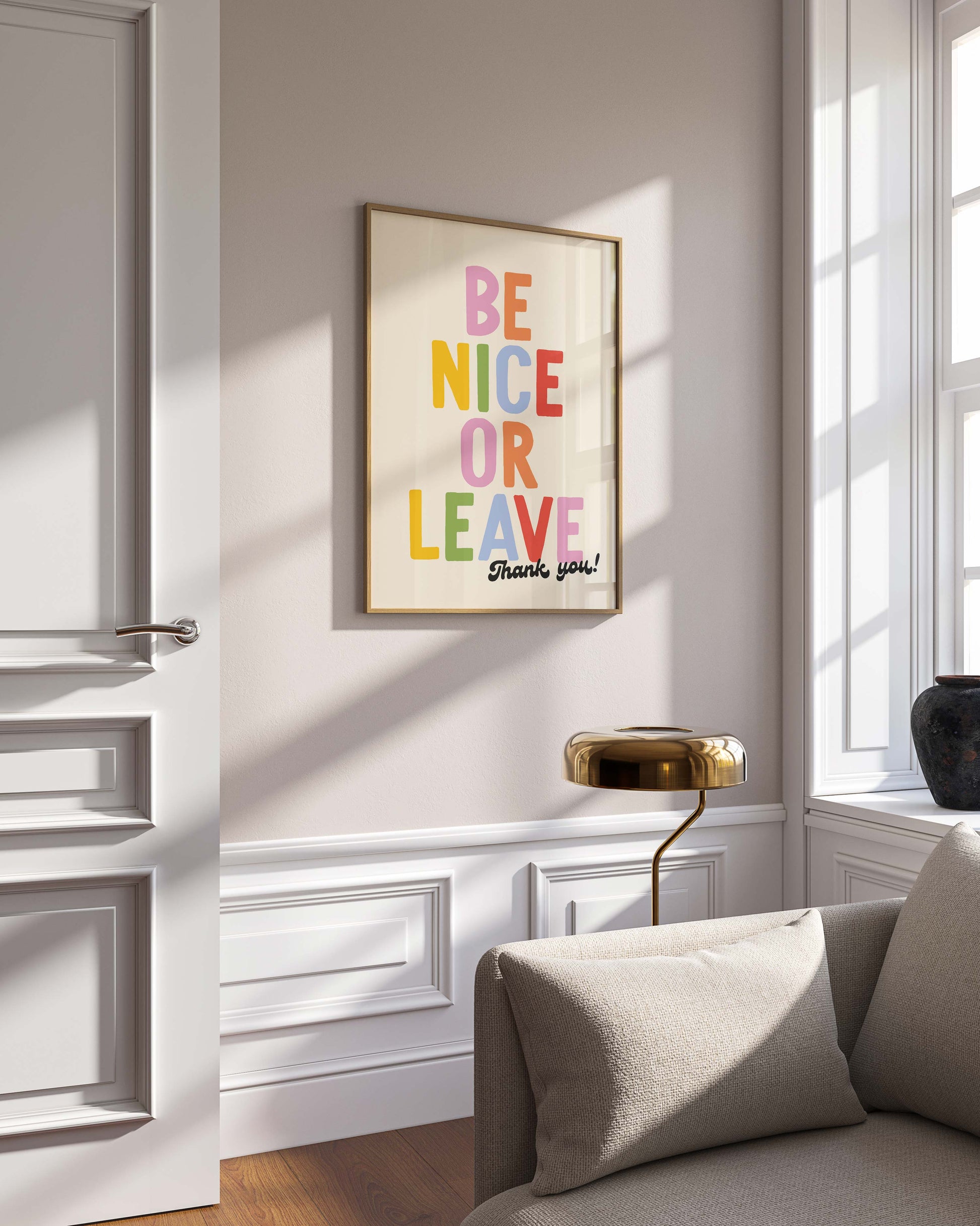 Be Nice Or Leave Print