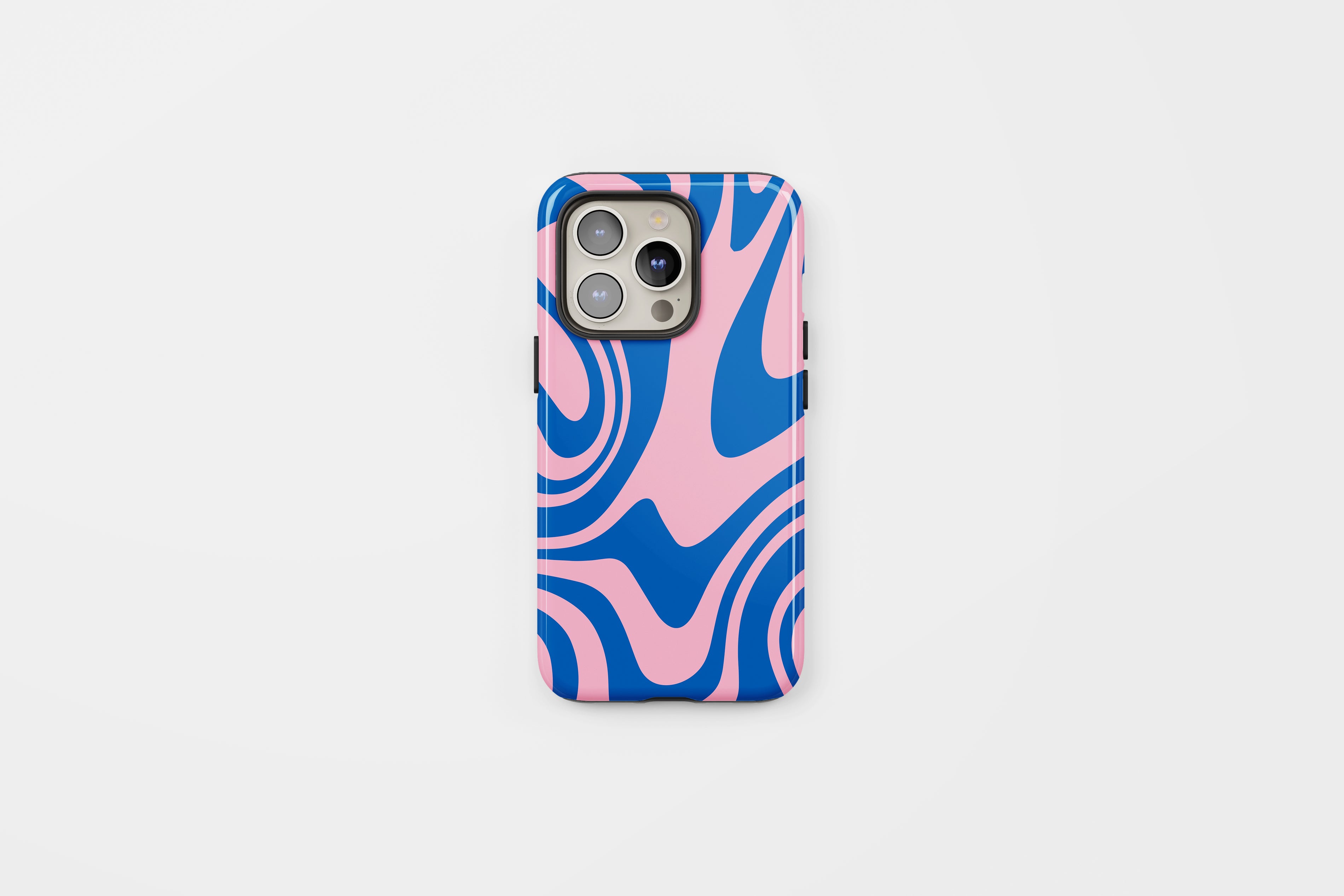 Groovy Marble Tough Phone Case Blue Pink