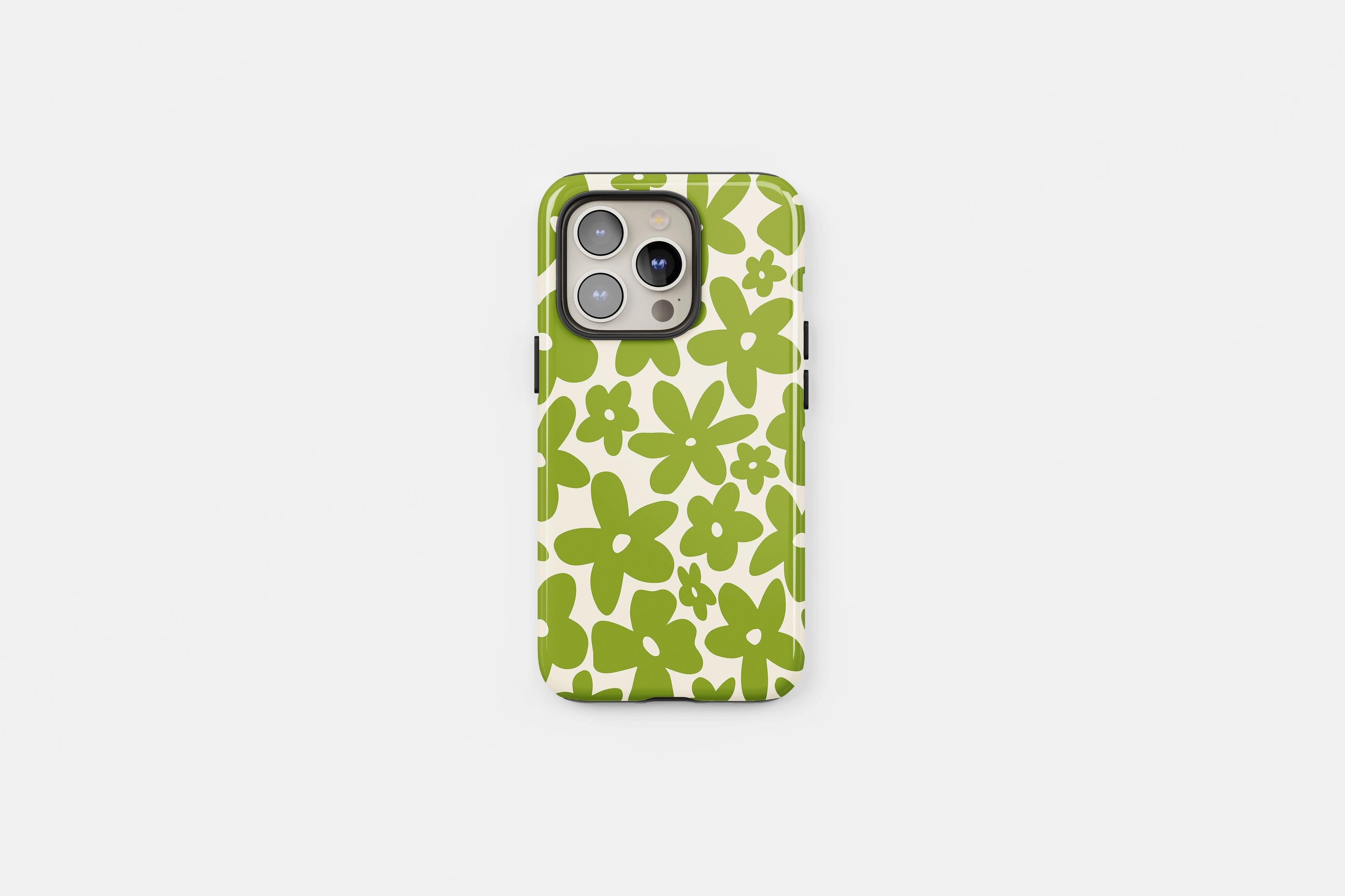 Floral Tough Phone Case Green