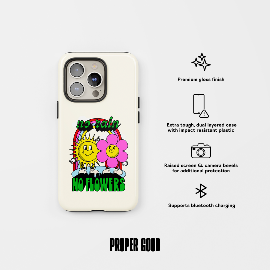 No Rain Tough Phone Case Cream