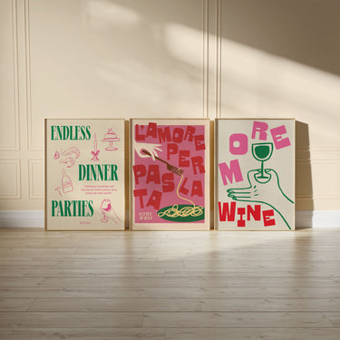 Dinner Party Inspired Gallery Wall Set