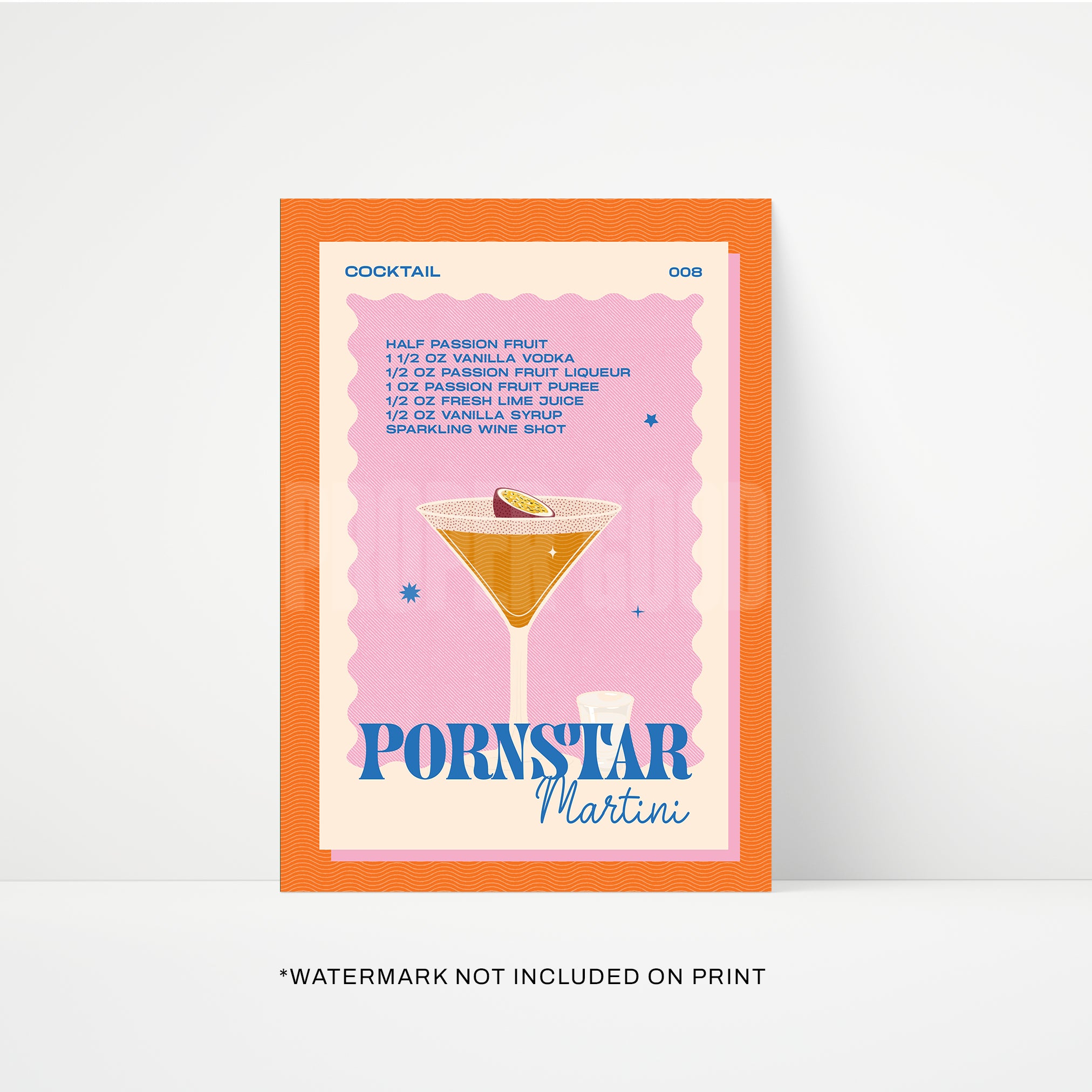 Pornstar Martini Print
