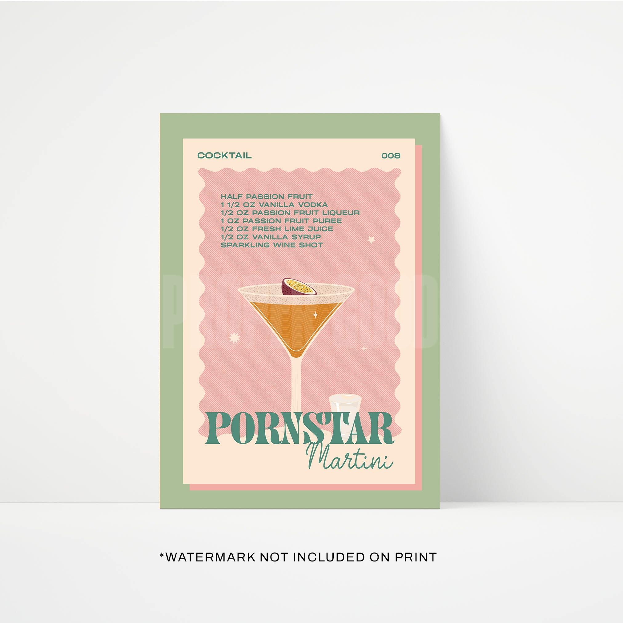 Pornstar Martini Print