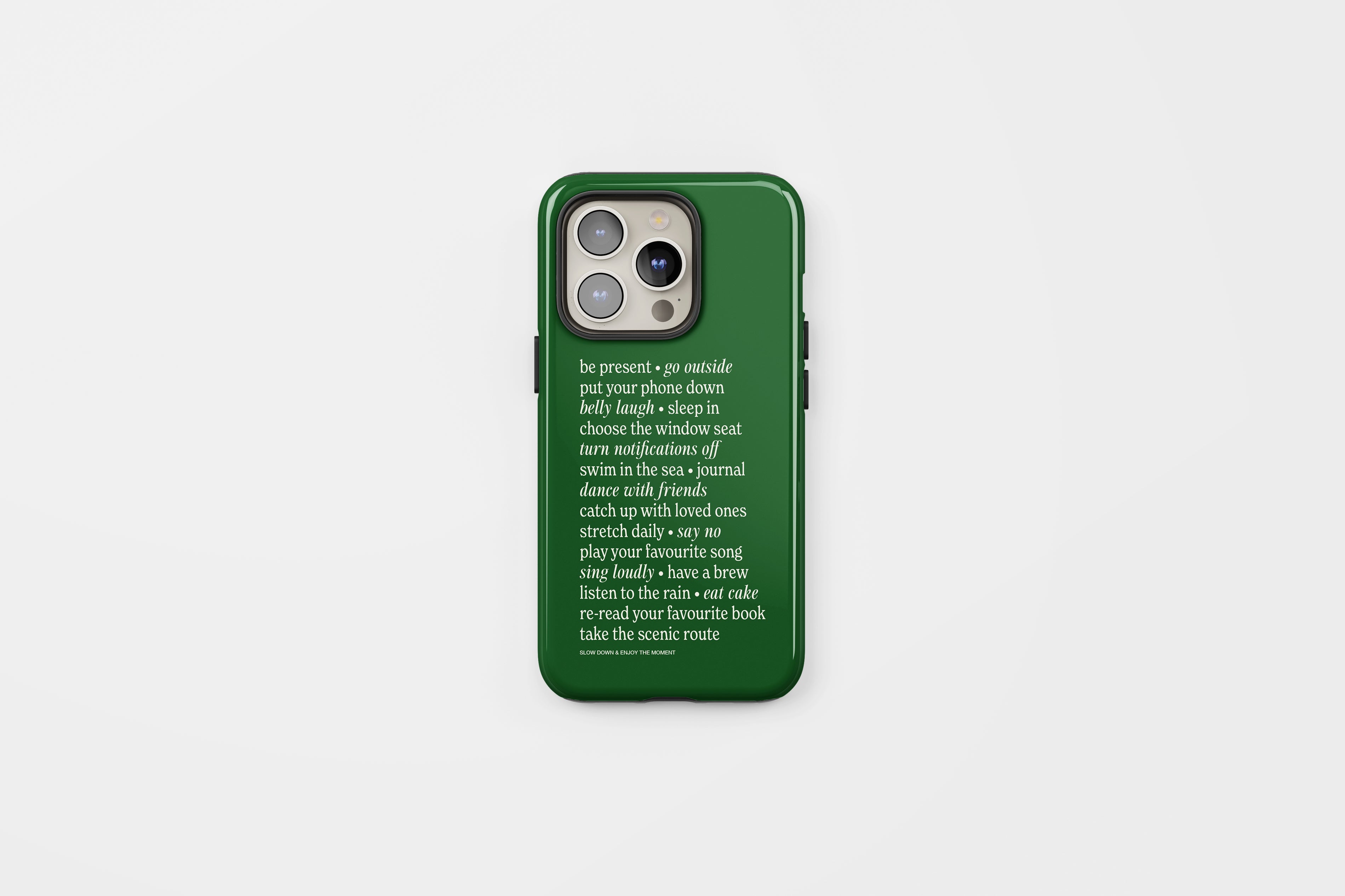 Slow Down Tough Phone Case Green