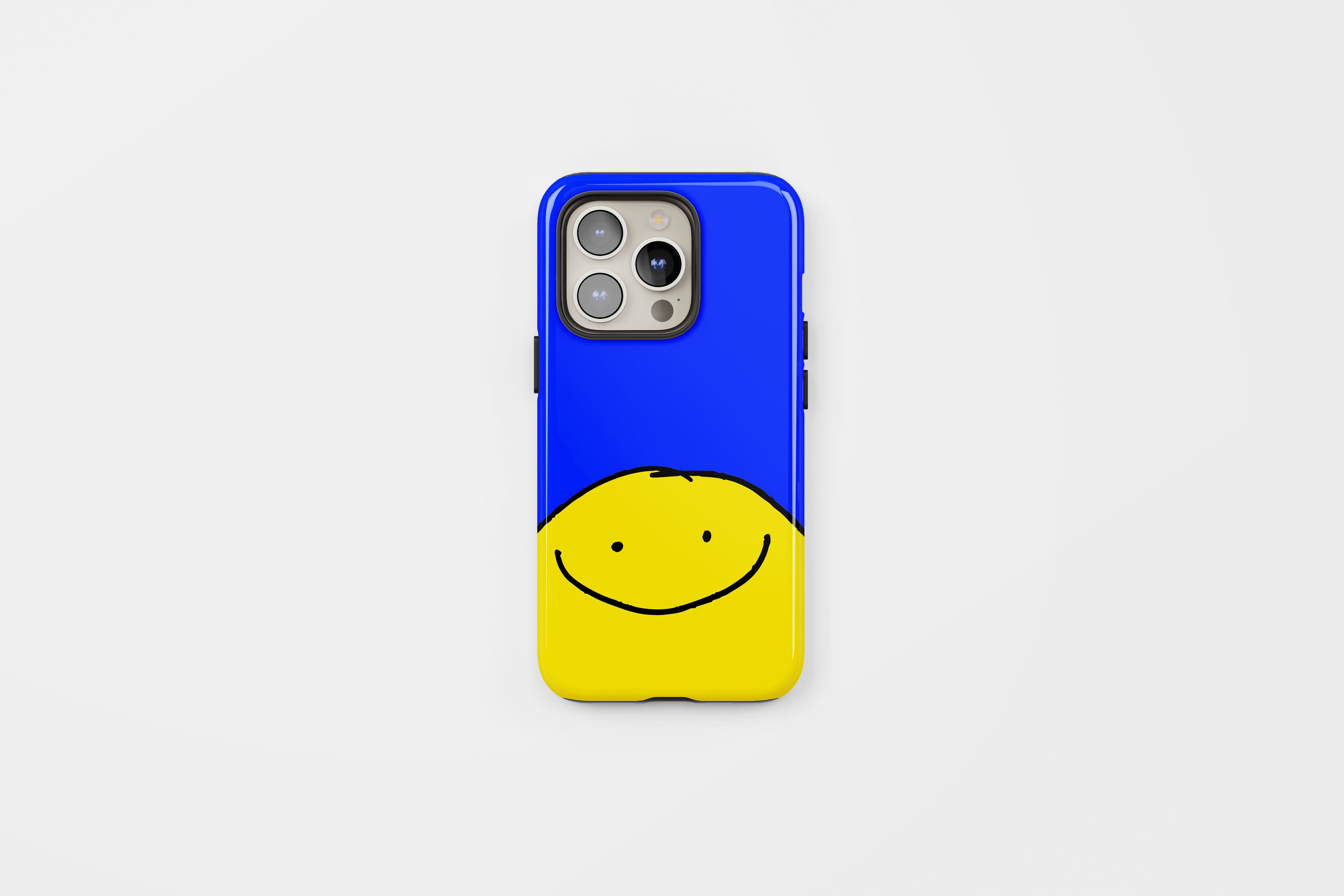 Smiley Tough Phone Case Blue