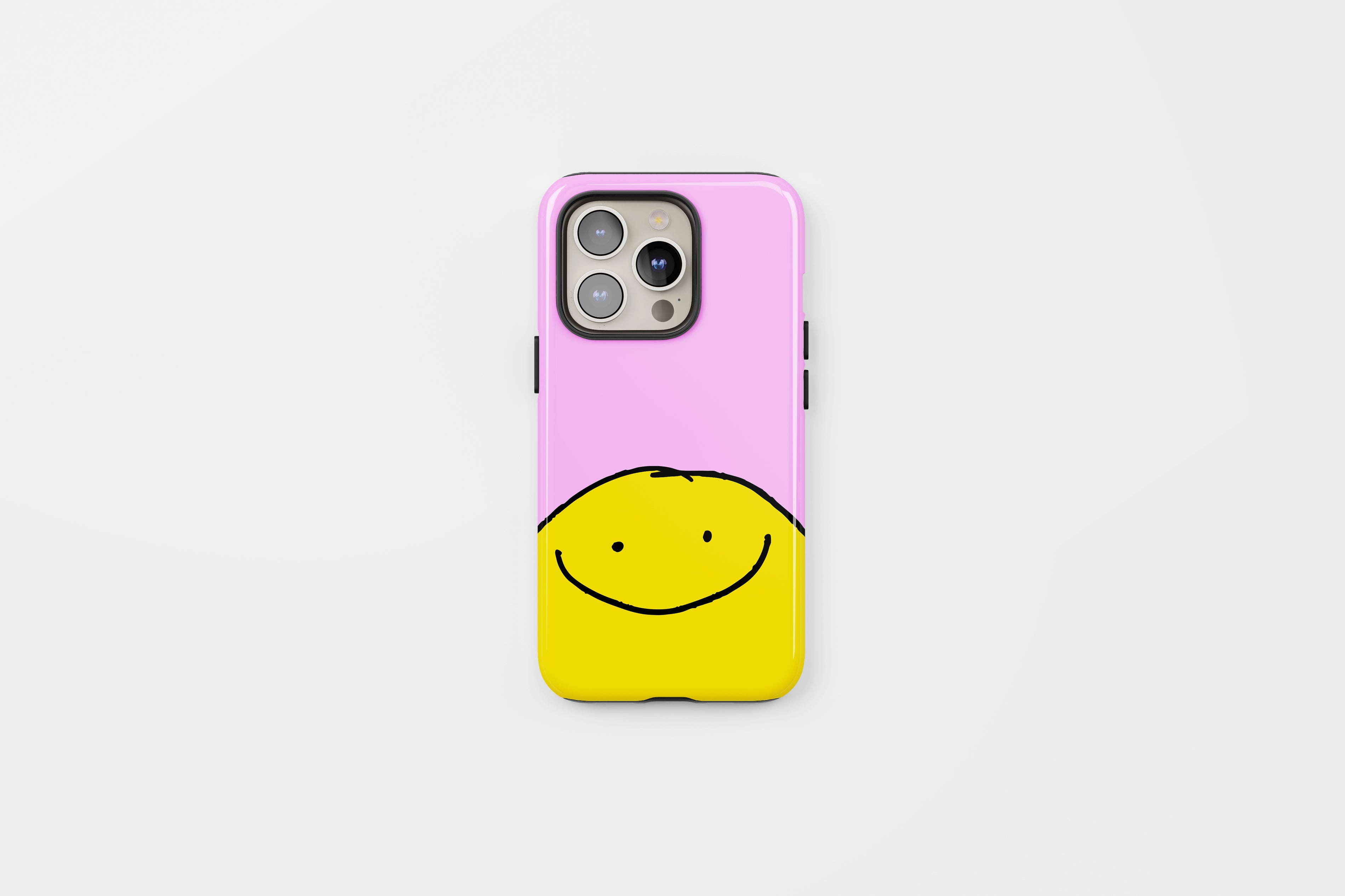 Smiley Tough Phone Case Pink