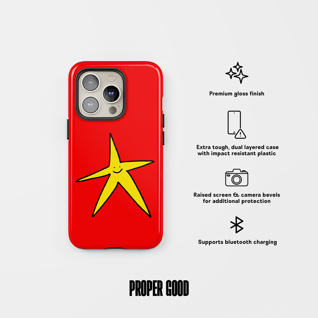 Star Tough Phone Case Red