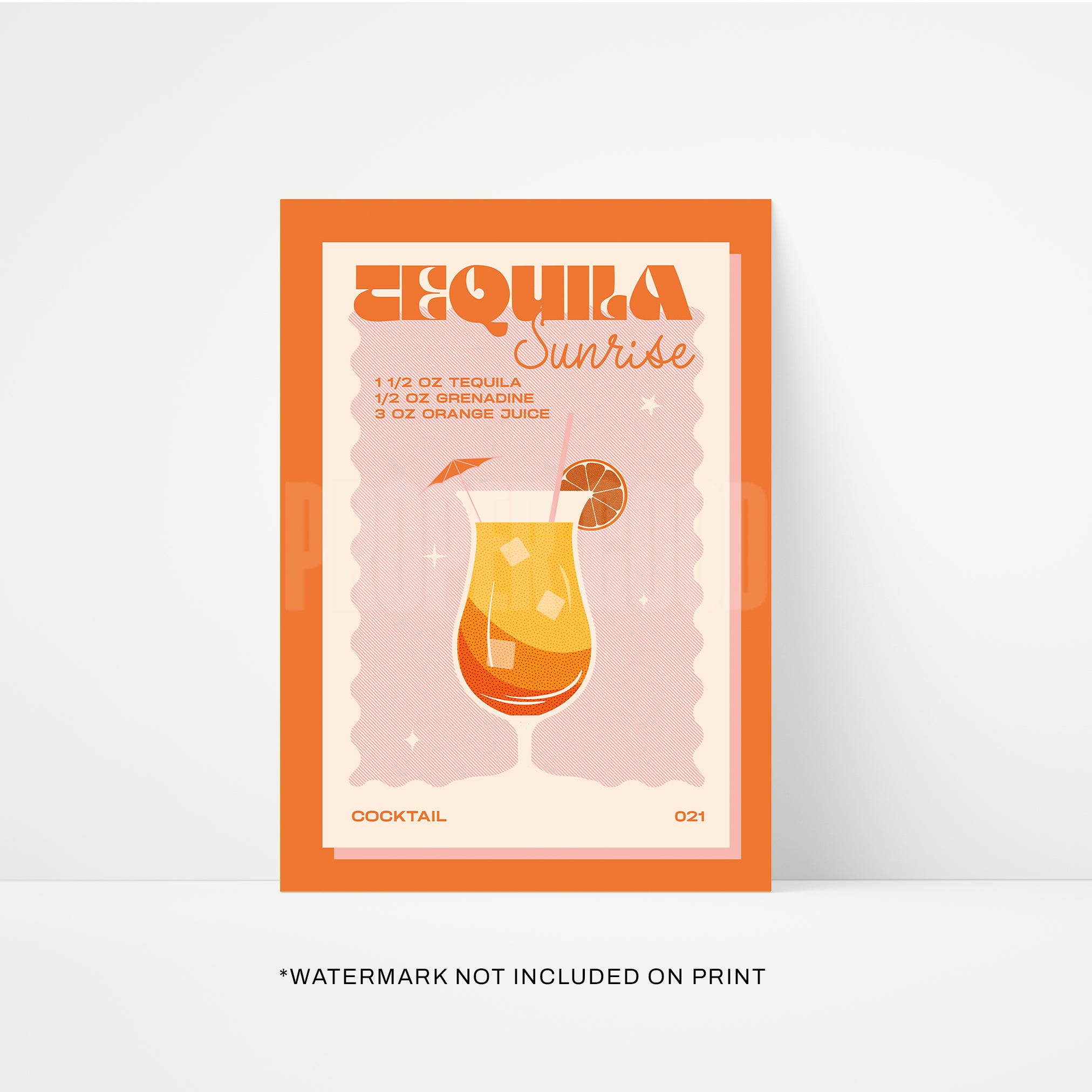 Tequila Sunrise Print