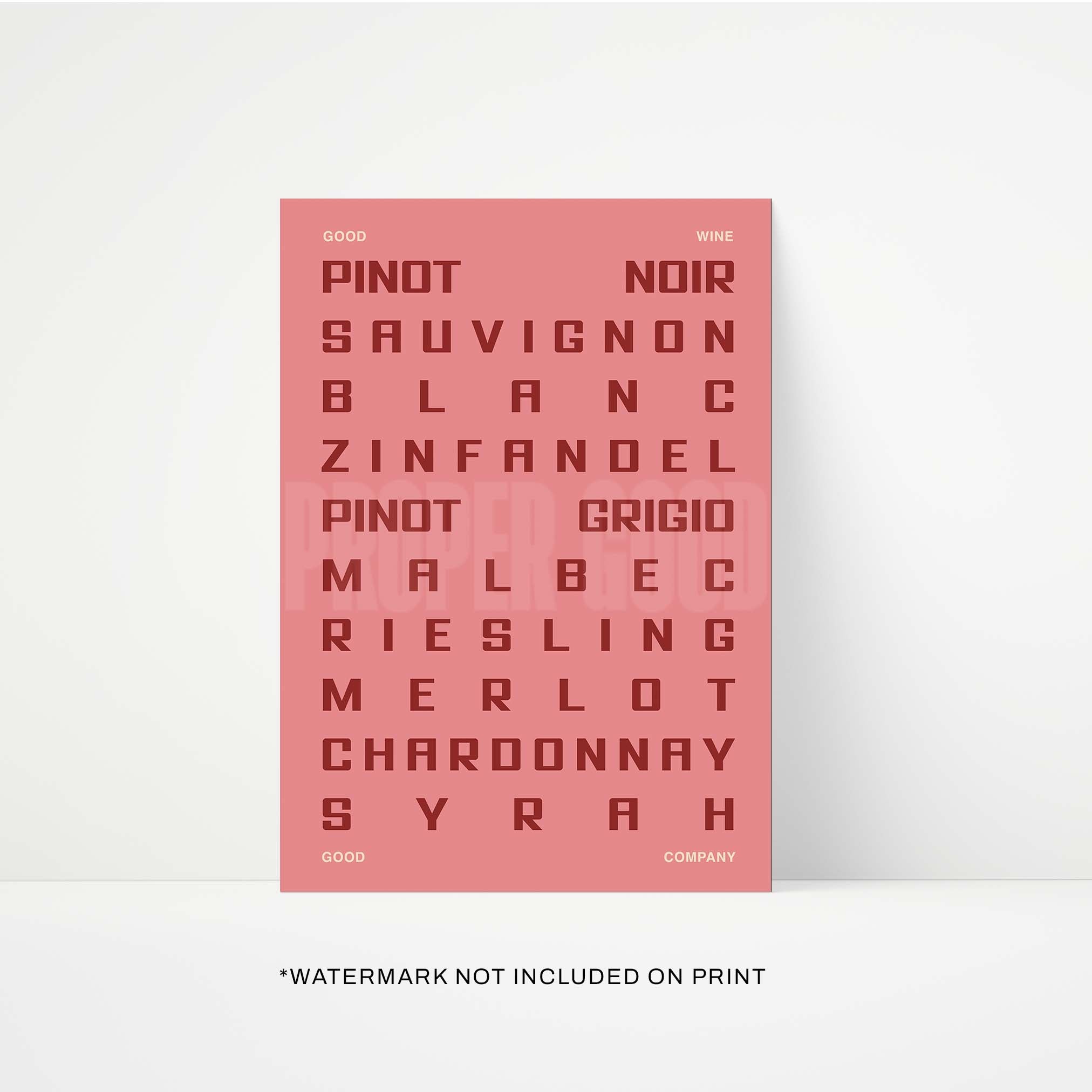 Wine Guide Print