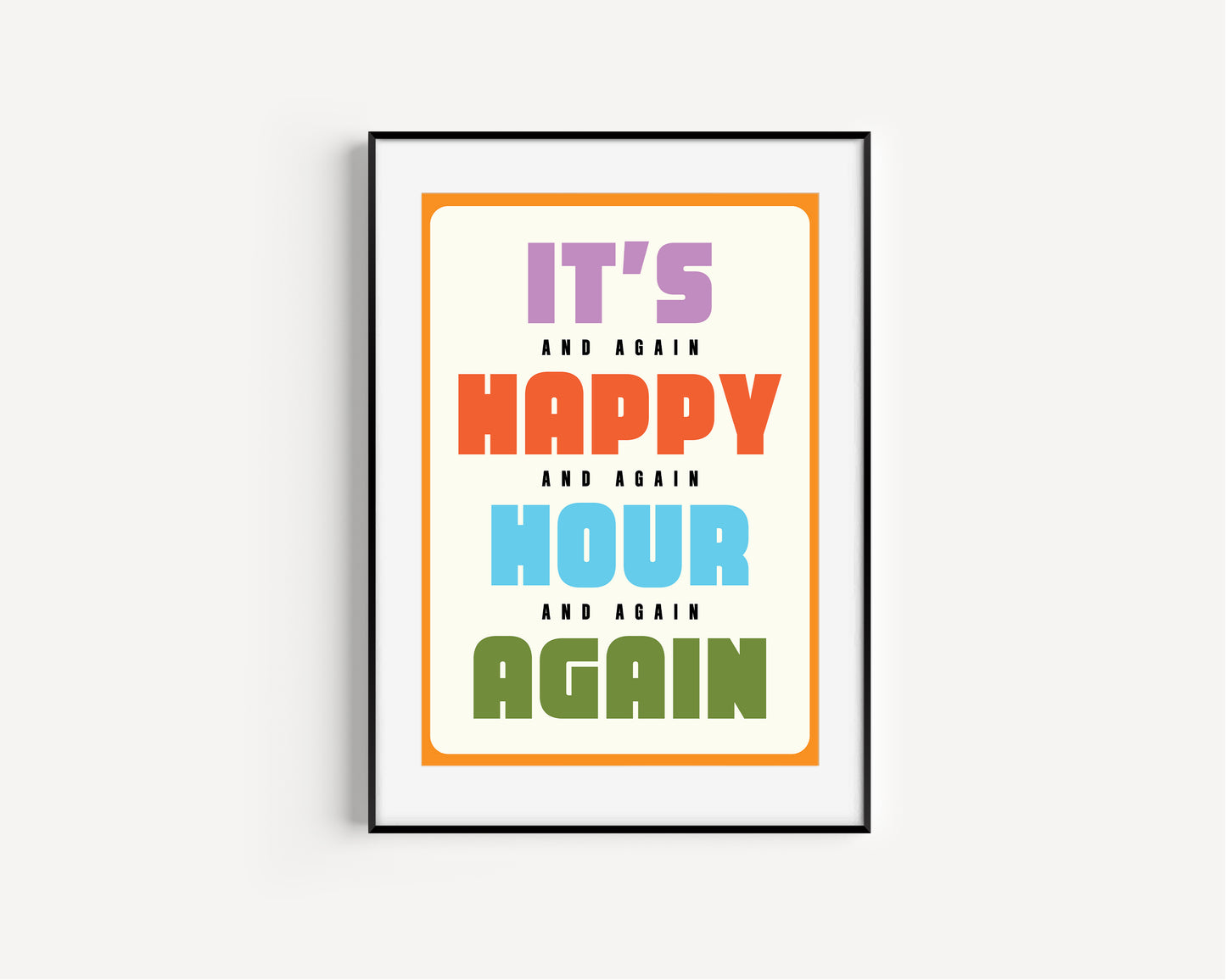 ★ A4 SAMPLE ★ Happy Hour Print