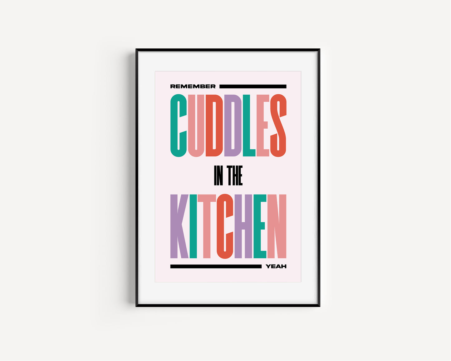 ★ A3 SAMPLE ★ Cuddles In The Kitchen Print
