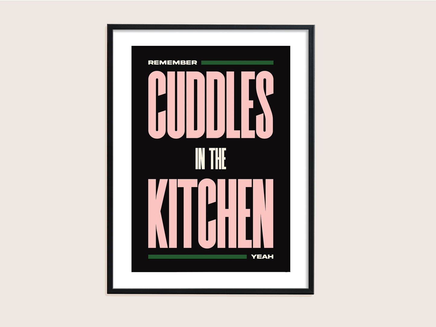 ★ A4 SAMPLE ★ Cuddles In The Kitchen Print