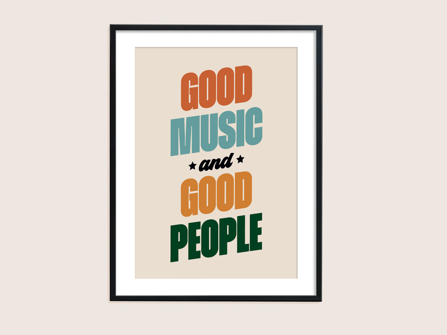 ★ A3 SAMPLE ★ Good Music Print
