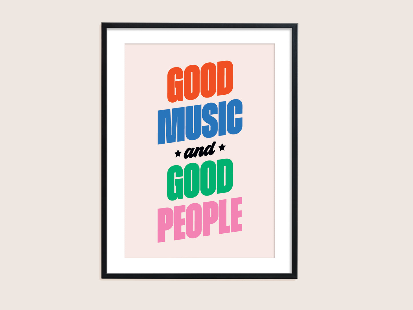 ★ A3 SAMPLE ★ Good Music Print