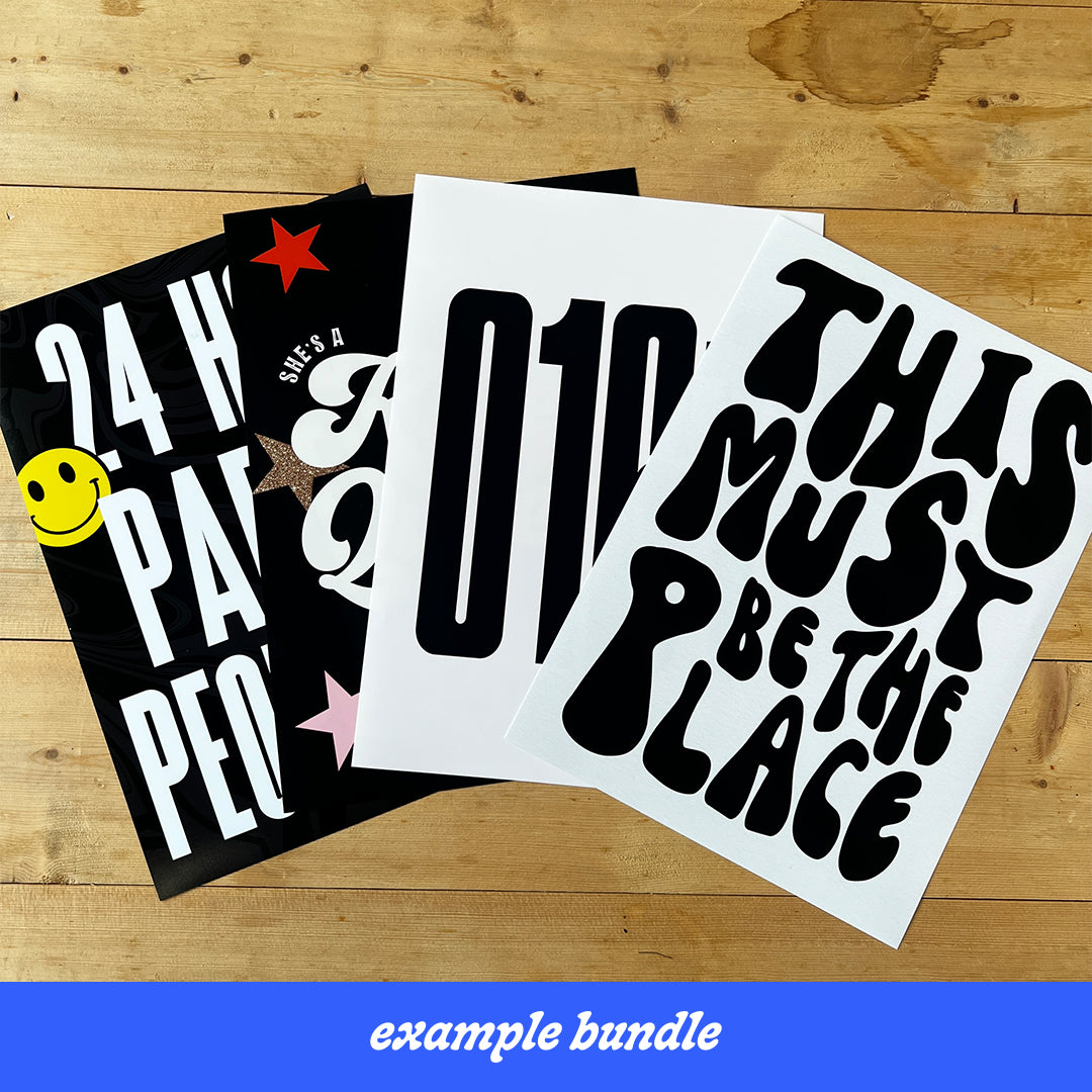 A4 BLACK MYSTERY BUNDLE - SECONDS SALE