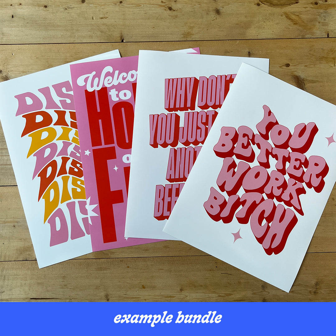 A4 PINK MYSTERY BUNDLE - SECONDS SALE