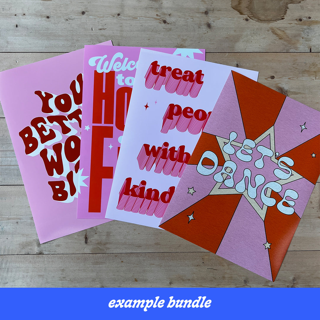A4 PINK MYSTERY BUNDLE - SECONDS SALE