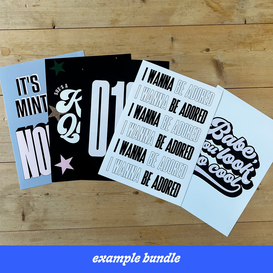 A5 BLACK MYSTERY BUNDLE - SECONDS SALE