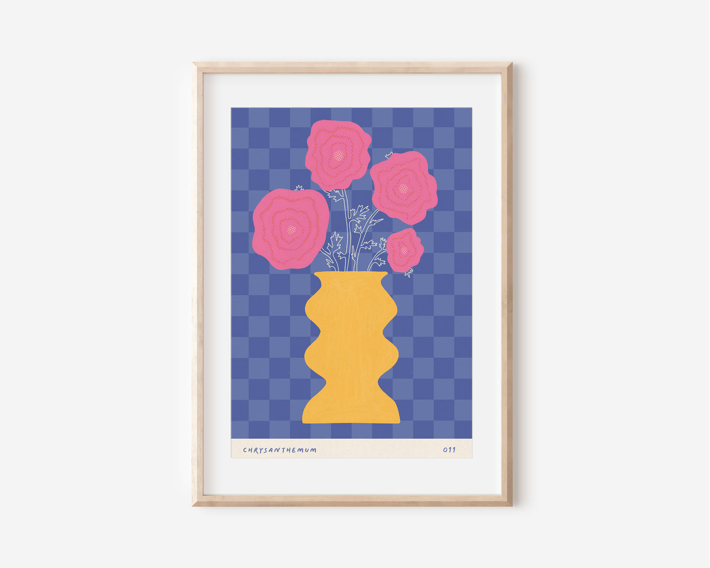 Chrysanthemum November Birth Flower Print