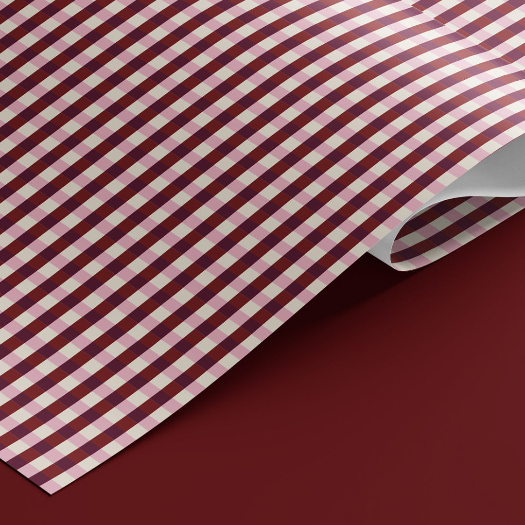 Christmas Tartan Stripes Wrapping Paper