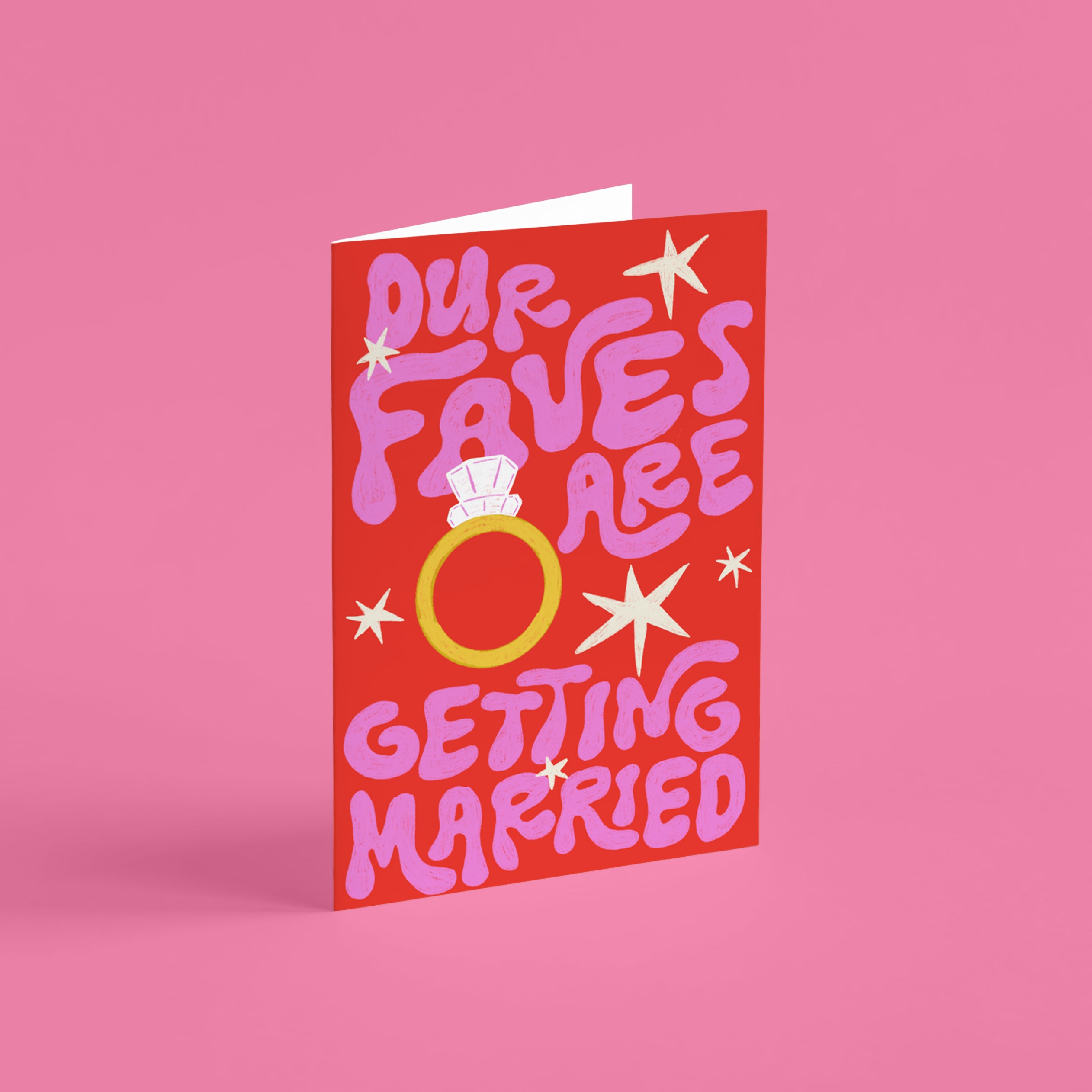 Faves Getting Married Engagment Card