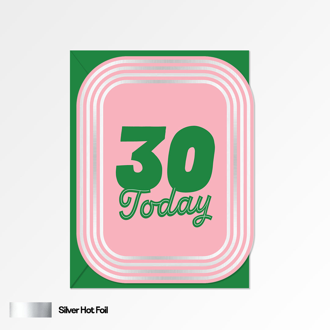 30 Age Birthday Card