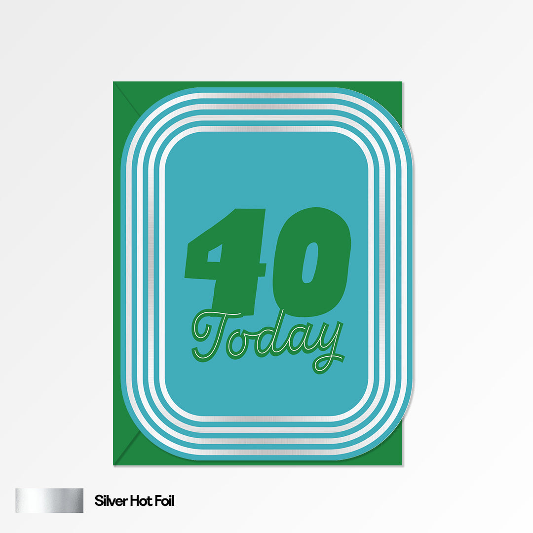 40 Age Birthday Card