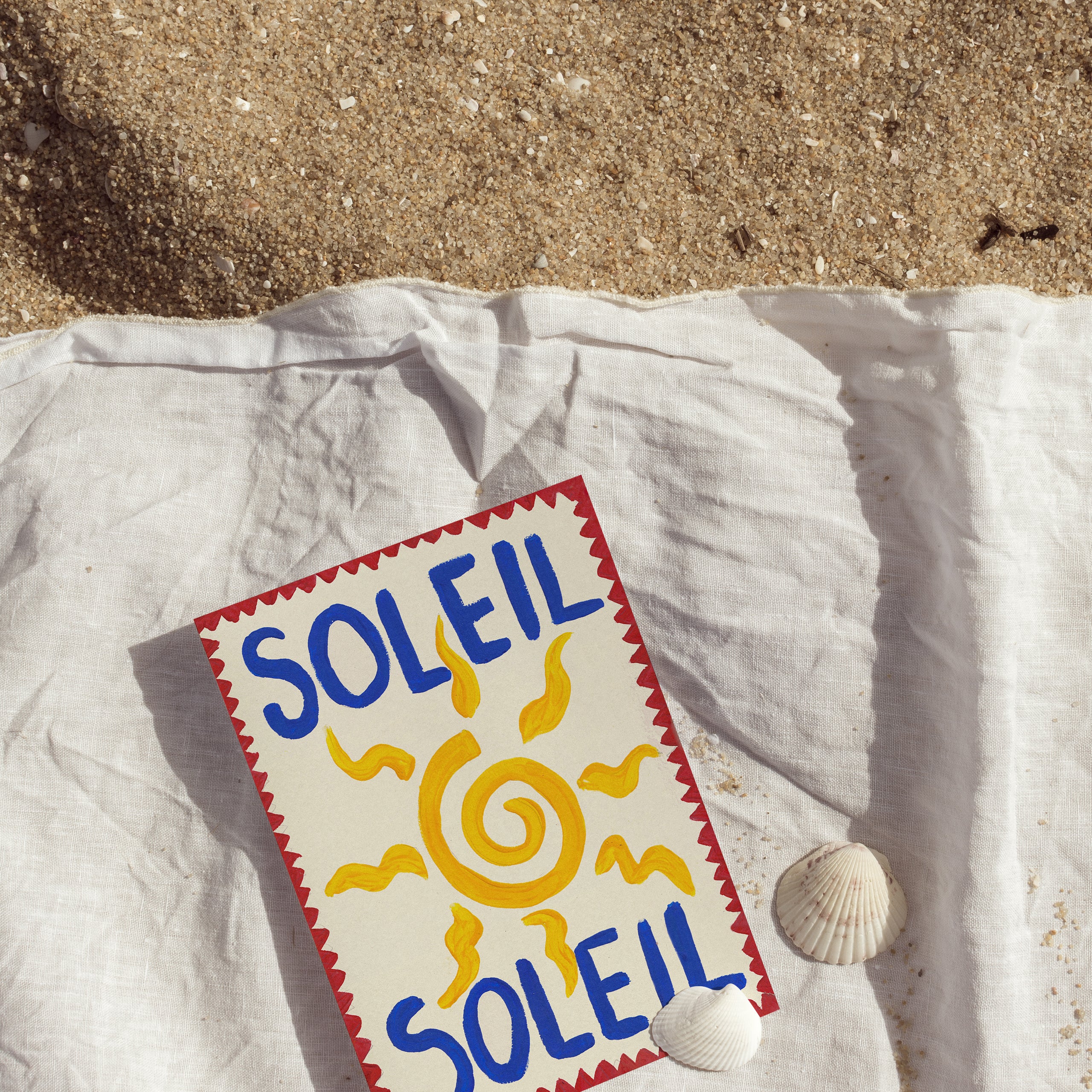 Soleil Hand Painted Print