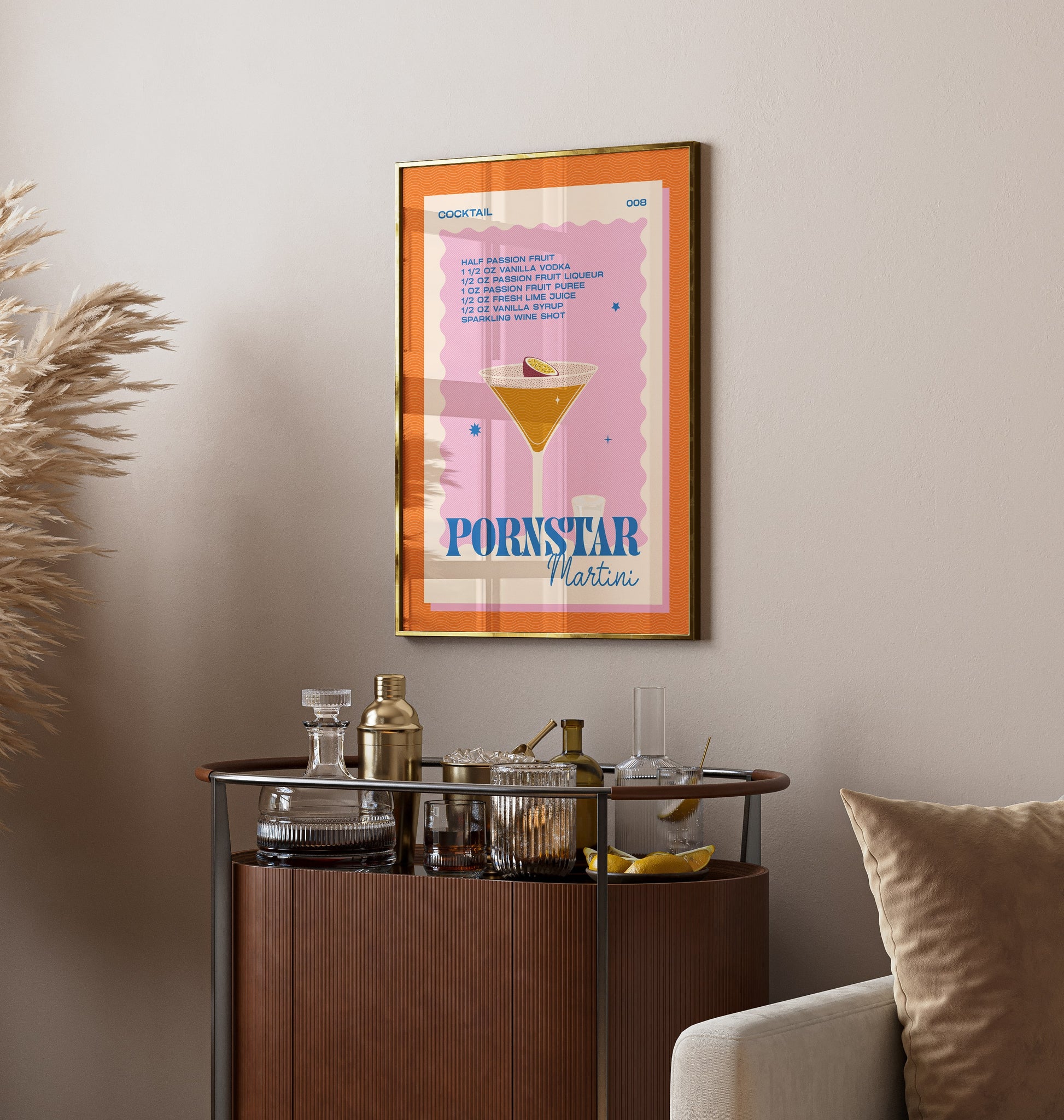 Pornstar Martini Print