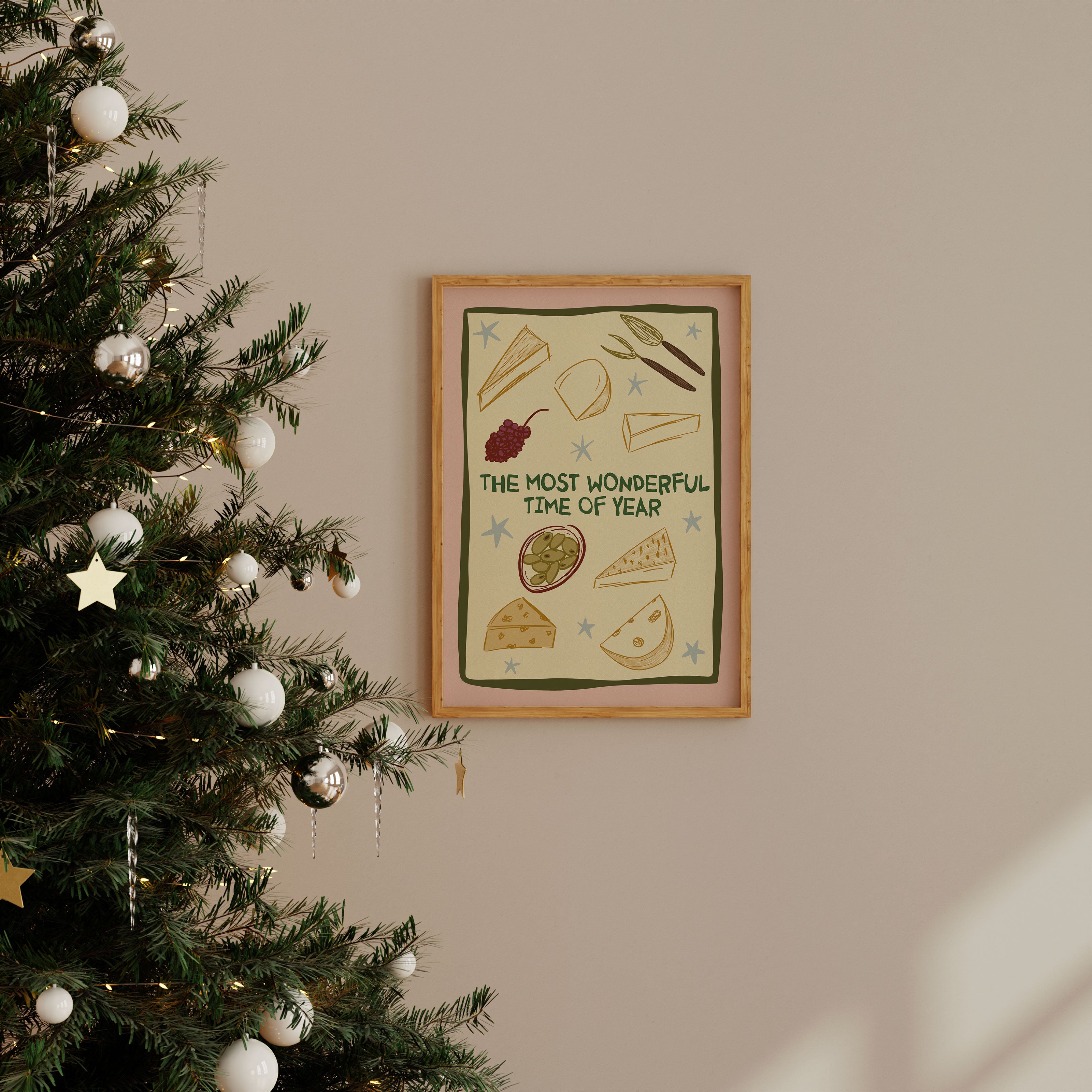 Christmas Cheese Print