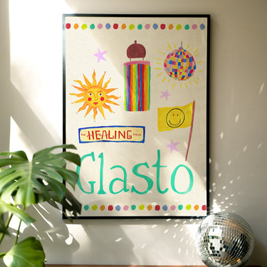 Glasto Trinket Hand Painted Print