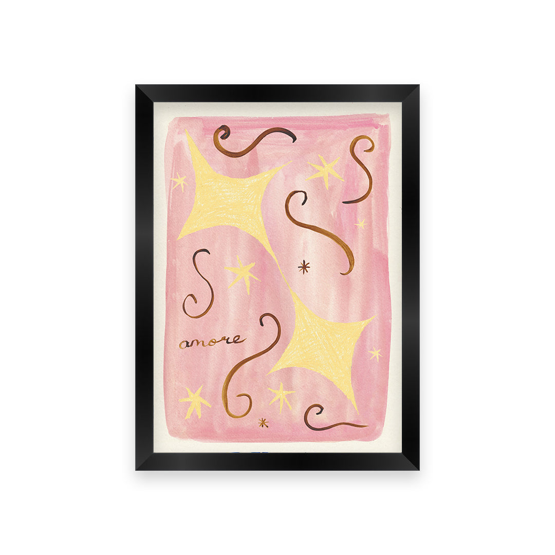 Amore Bedroom Handpainted Print