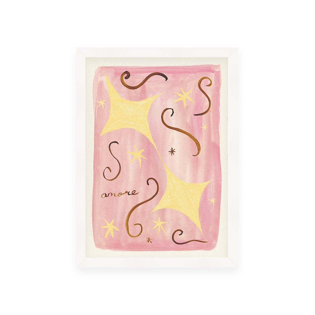 Amore Bedroom Handpainted Print
