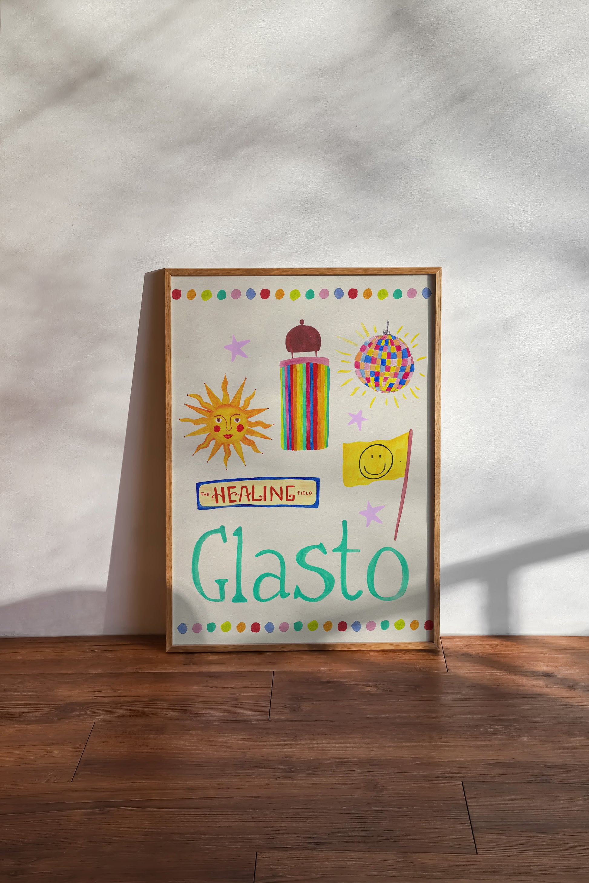 Glasto Trinket Hand Painted Print