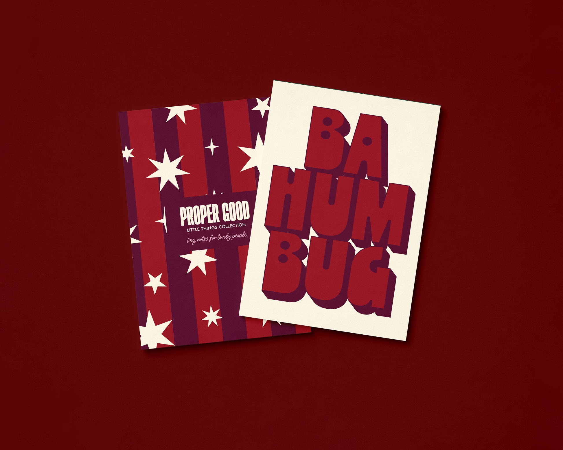 Mini Christmas Greetings Card | BA HUMBUG
