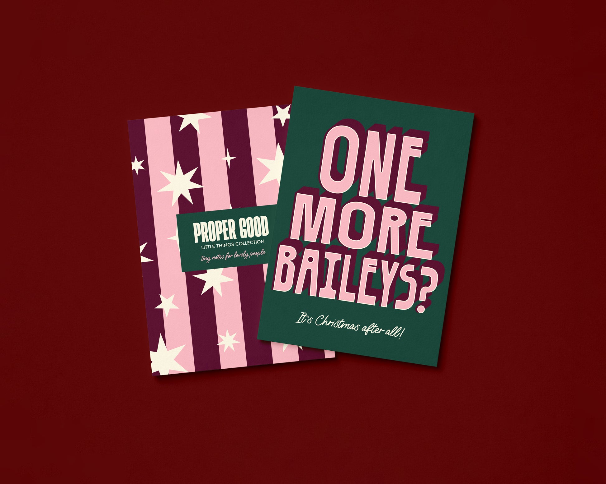 Mini Christmas Greetings Card | One More Baileys