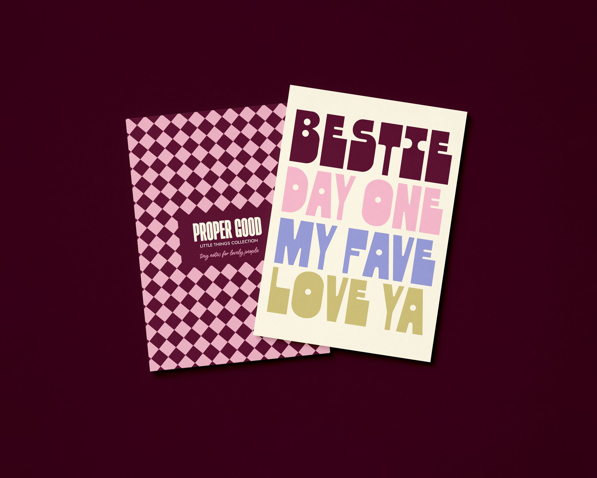 Mini Greetings Card - Bestie / Just Because