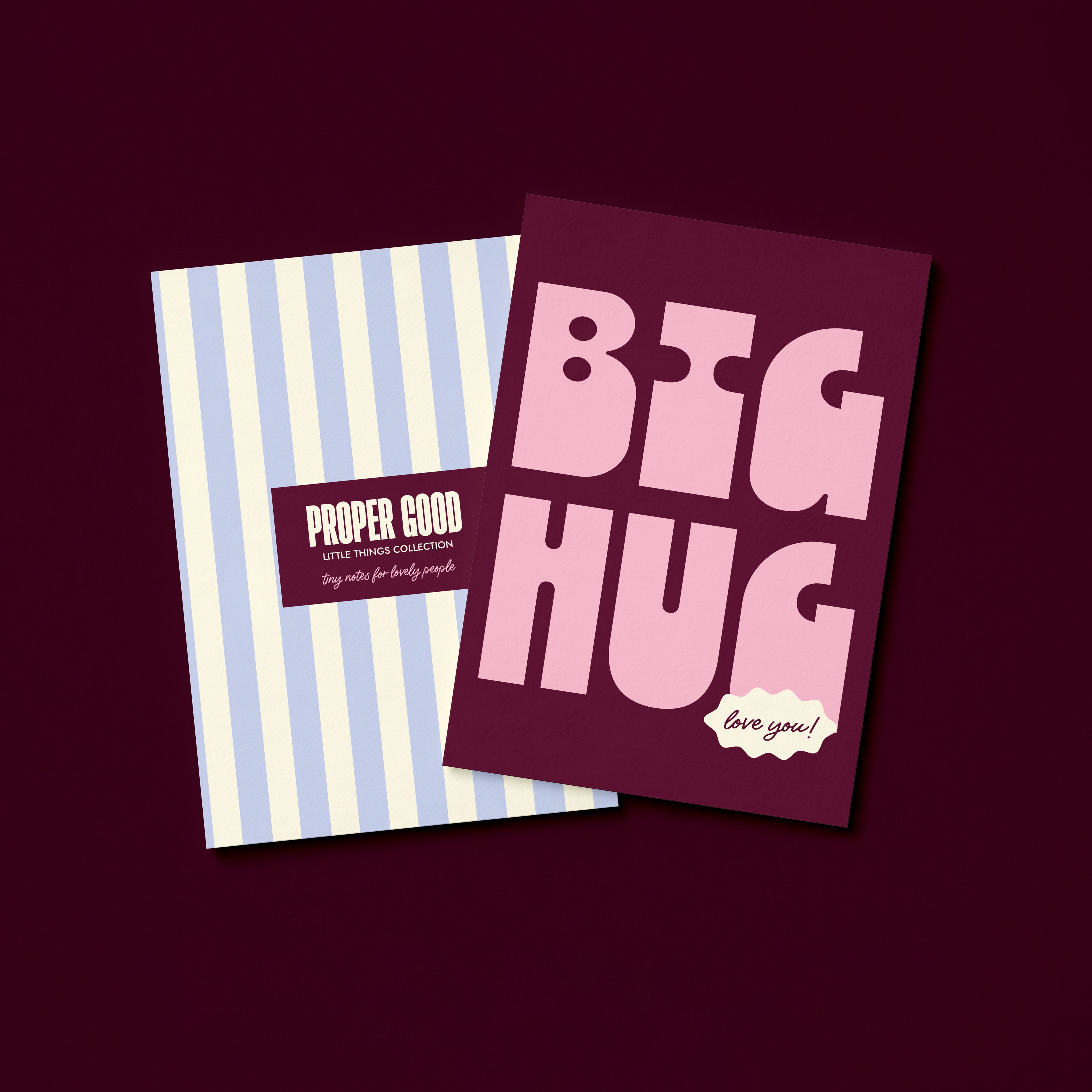 Mini Greetings Card | Big Hug, Sympathy