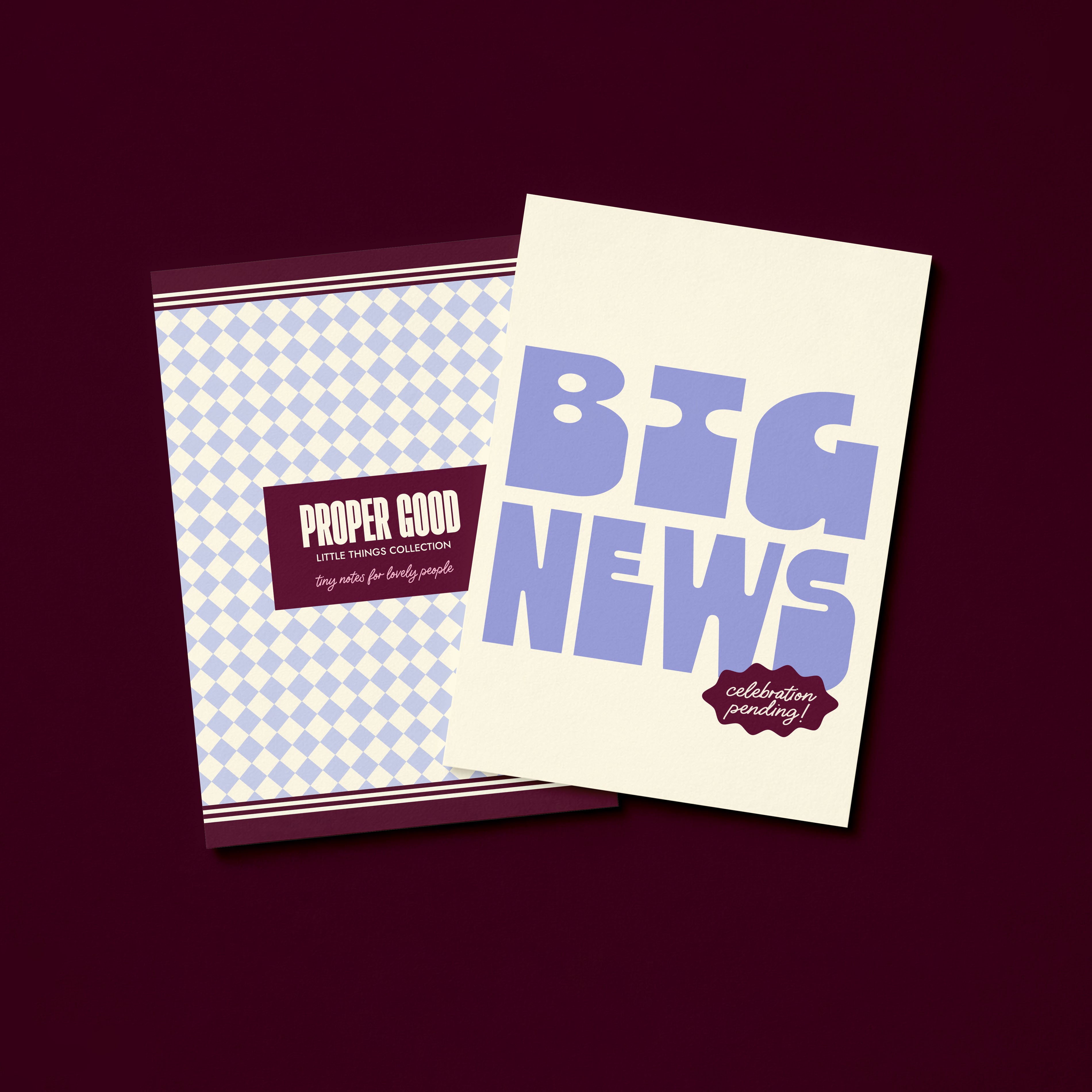 Mini Congratulations Greetings Card | Big News