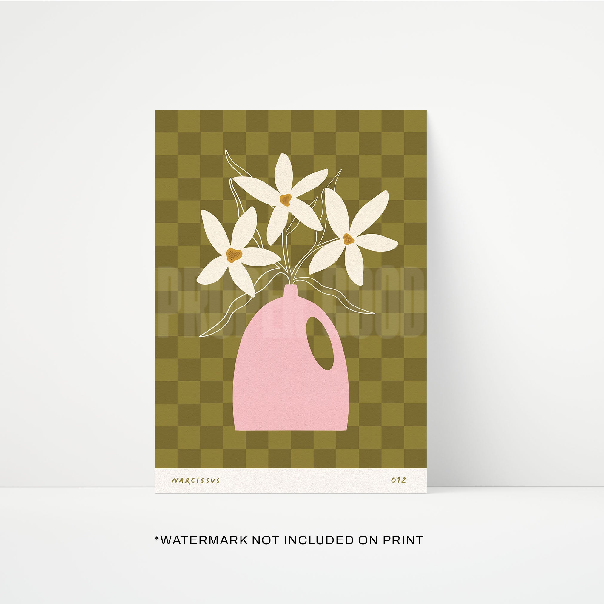 Narcissus December Birth Flower Print | STUDIO SALE