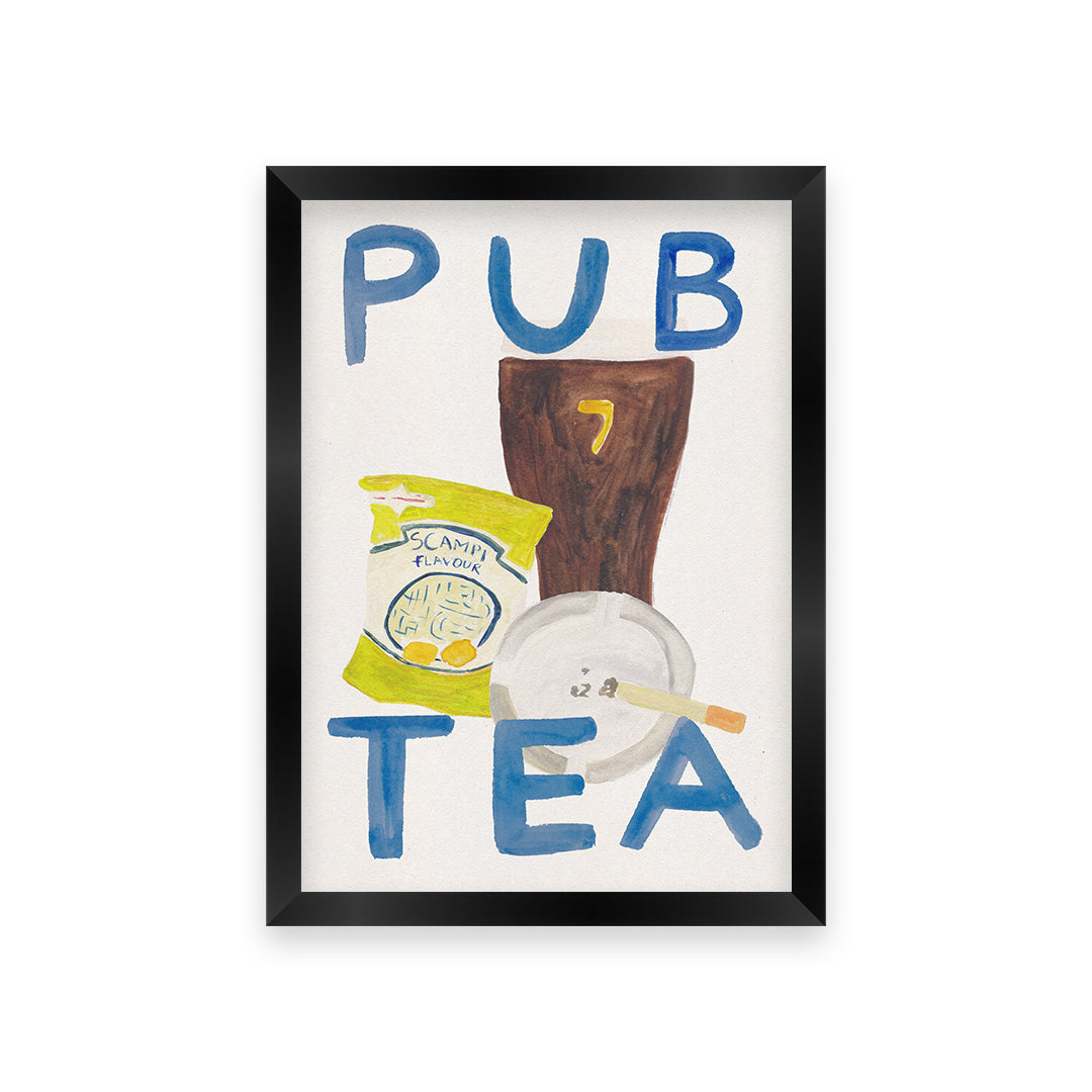 Pub Tea Guinness Cigarette Art Print