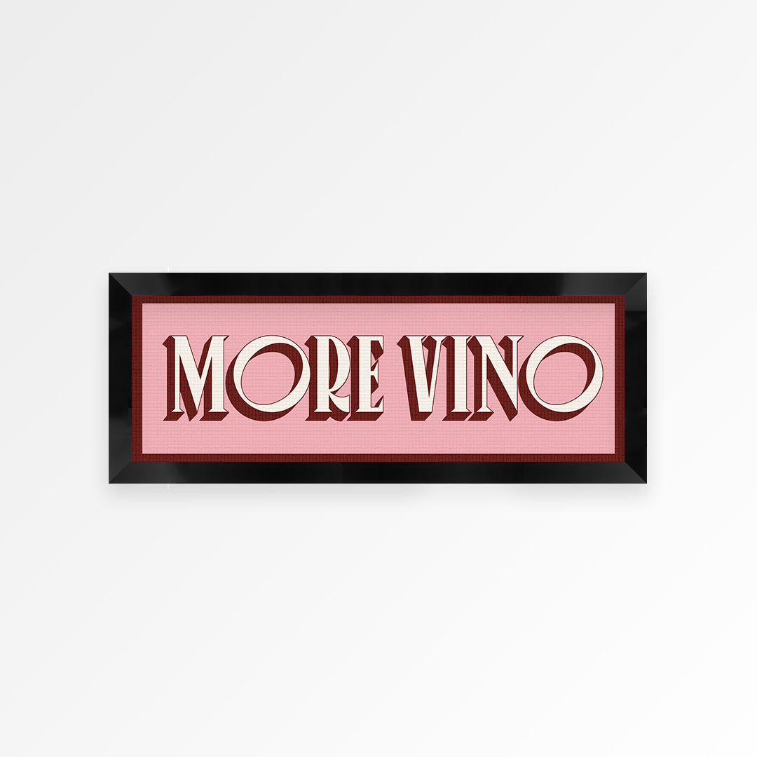 More Vino Panoramic Framed Print