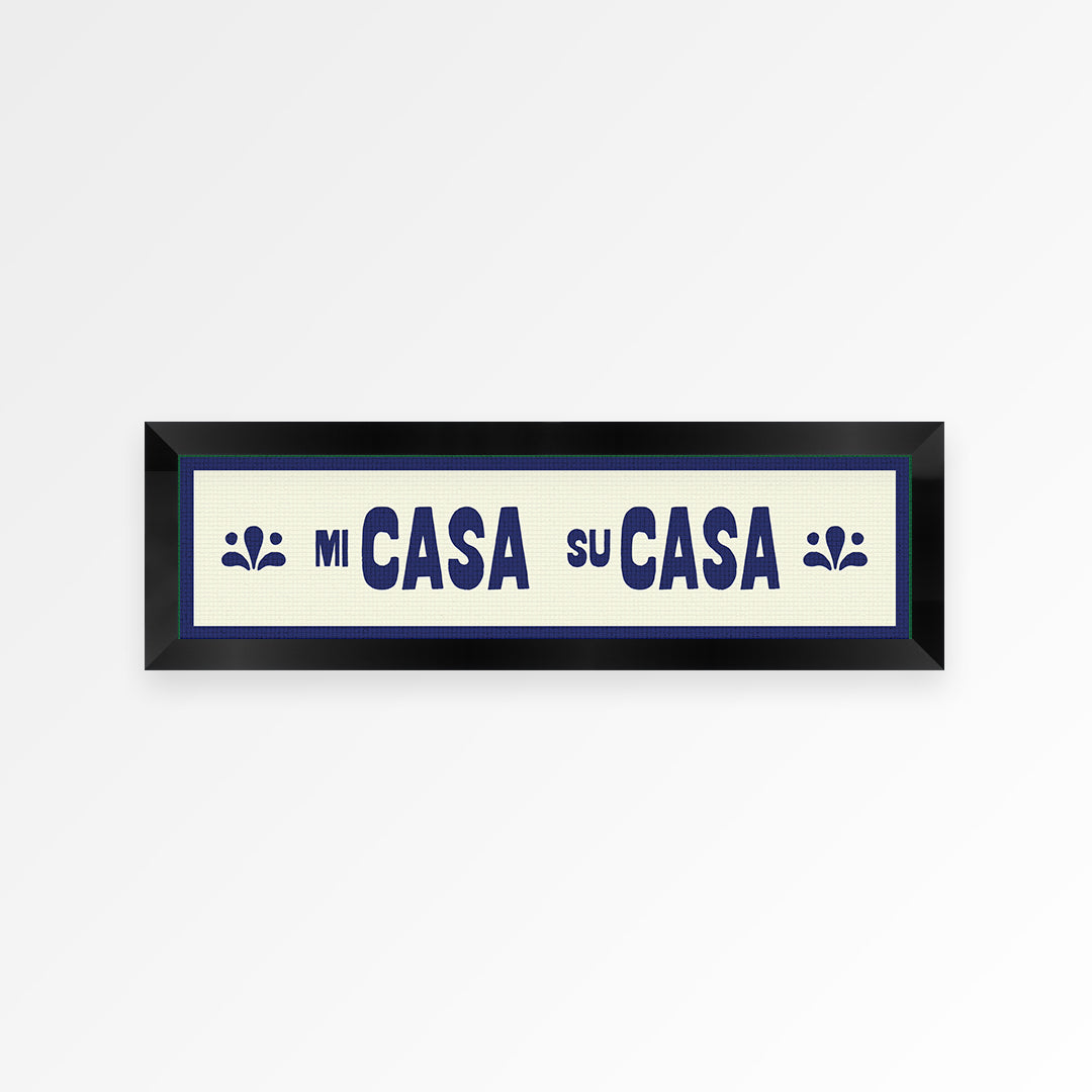 Mi Casa Su Casa Panoramic Framed Print