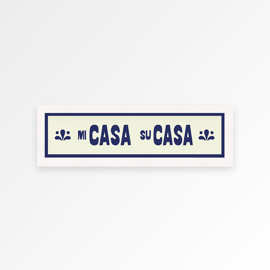 Mi Casa Su Casa Panoramic Framed Print
