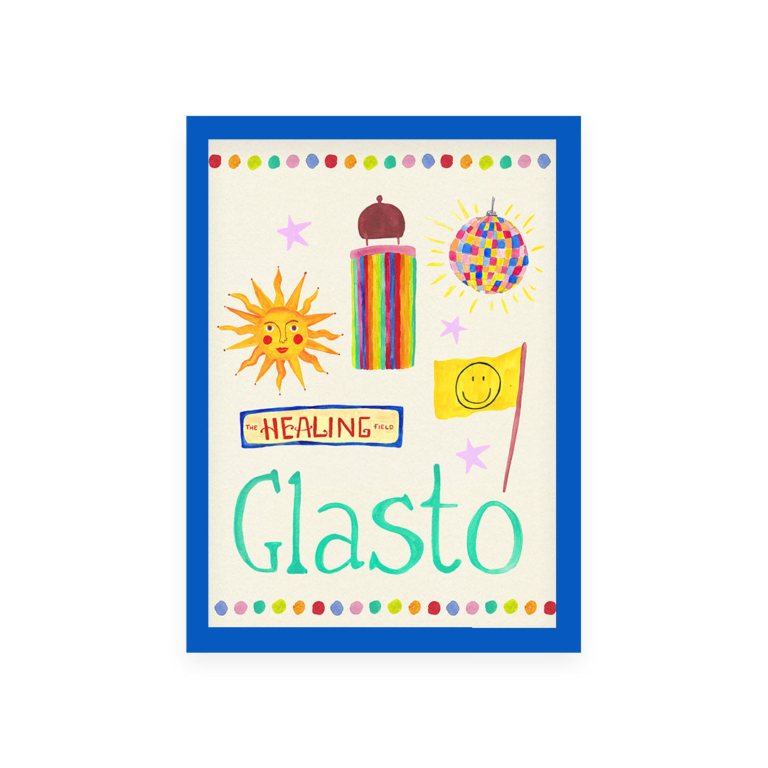 Glasto Trinket Hand Painted Print