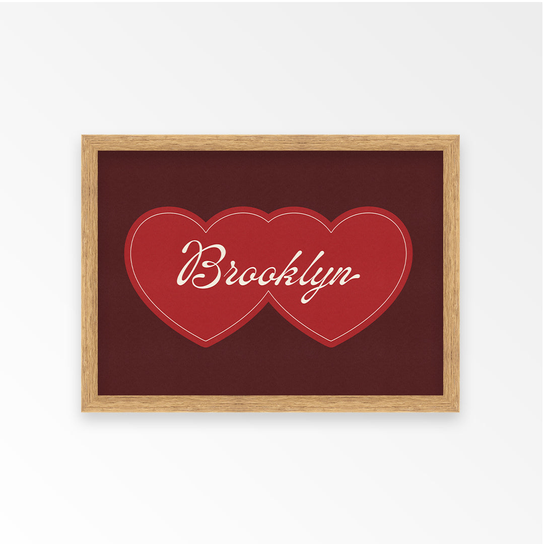 Love Brooklyn Personalised Art Print