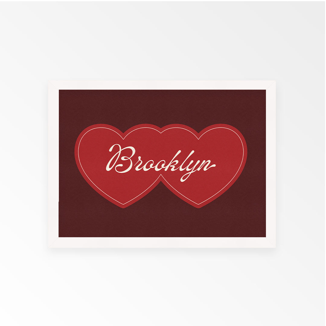 Love Brooklyn Personalised Art Print