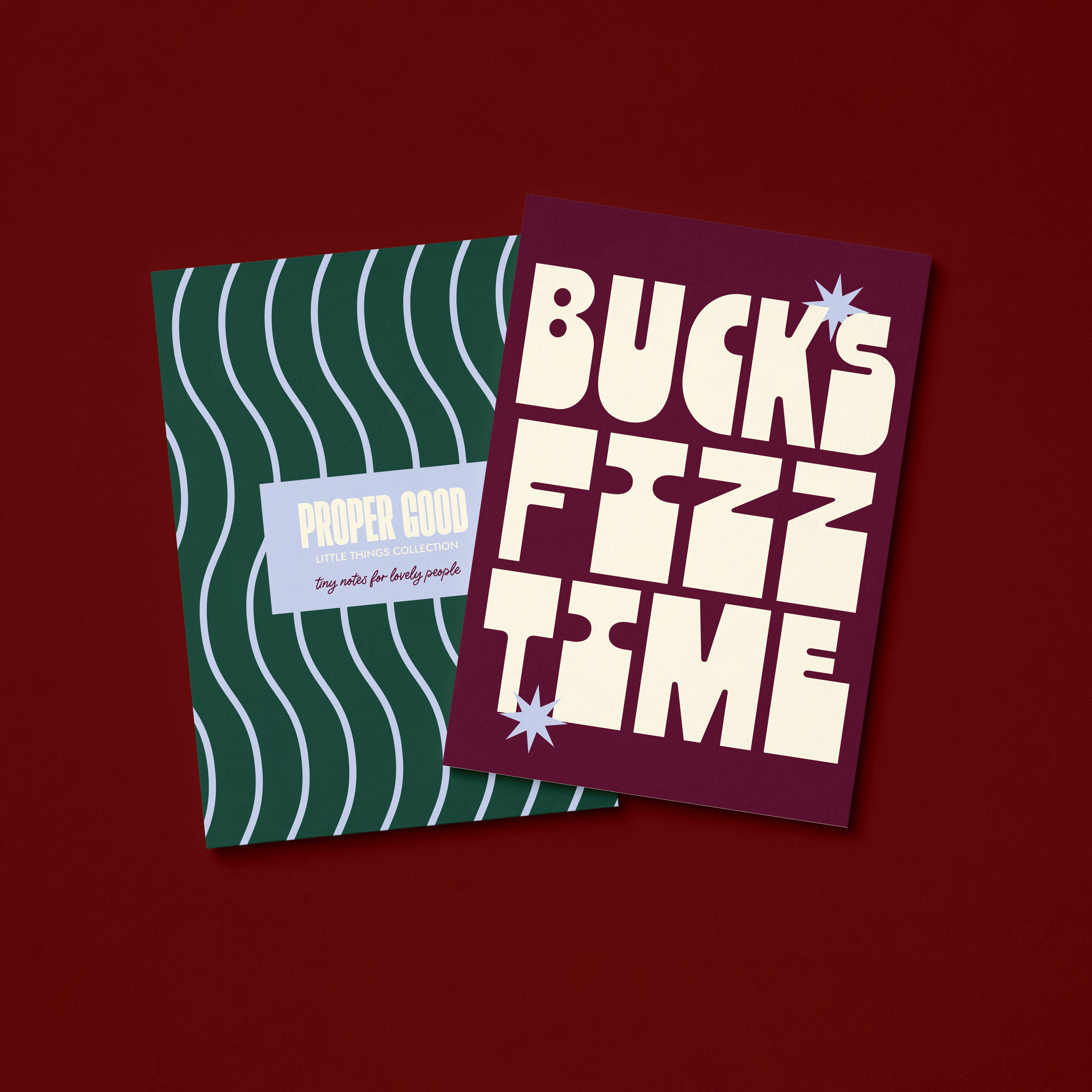 Mini Christmas Greetings Card | Bucks Fizz Time