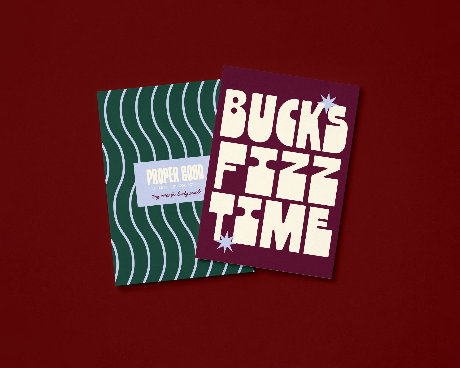 Mini Christmas Greetings Card | Bucks Fizz Time